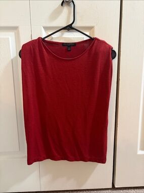 Banana Republic Sleeveless Red Knit Tank